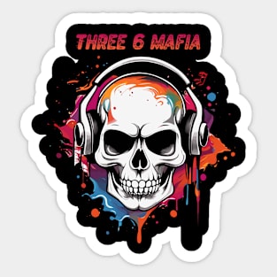 three 6 mafia Sticker